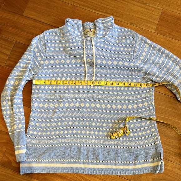 Woolrich Blue Hooded Sweater - Picture 7 of 8